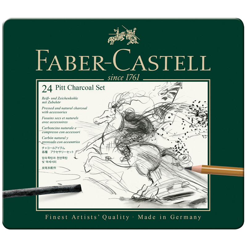 Набор угля и угольных карандашей Faber-Castell 