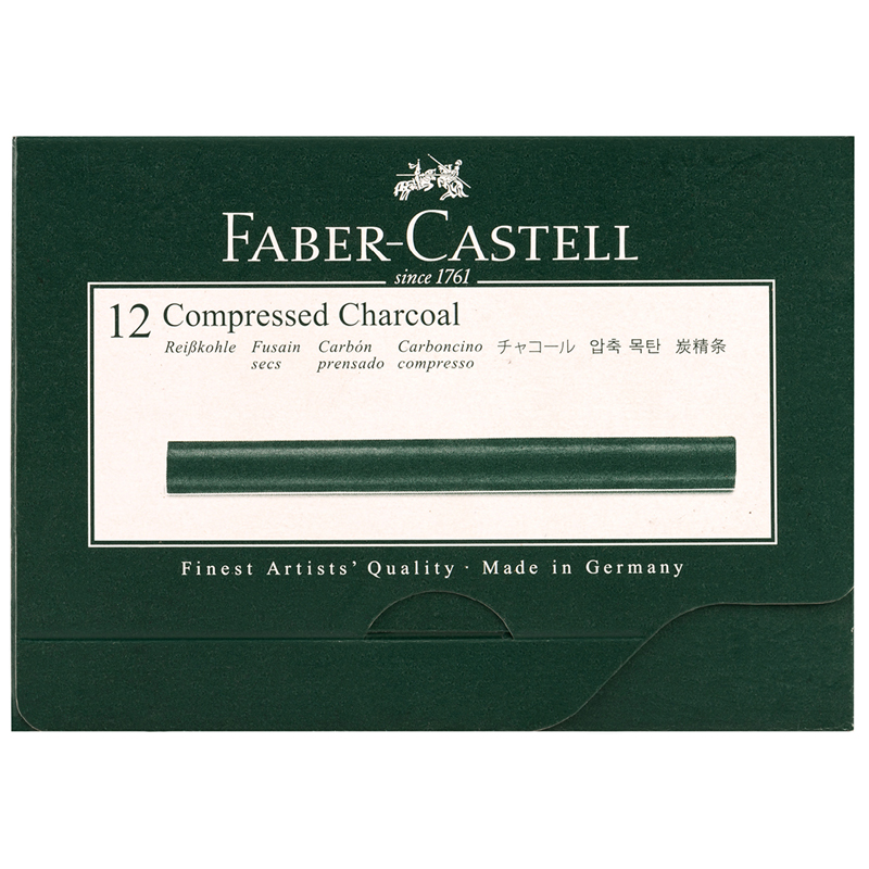 Уголь прессованный Faber-Castell 