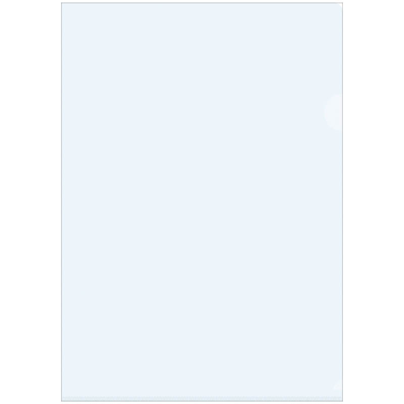Папка-уголок OfficeSpace А4, 150мкм, пластик, прозрачная бесцветная