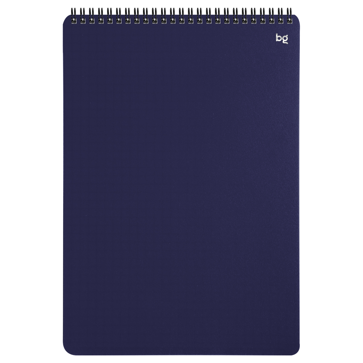 Блокнот А4 80л. на гребне BG "Base", пластиковая обложка, синий Блокнот А4 80л. на гребне BG "Base", пластиковая обложка, синий