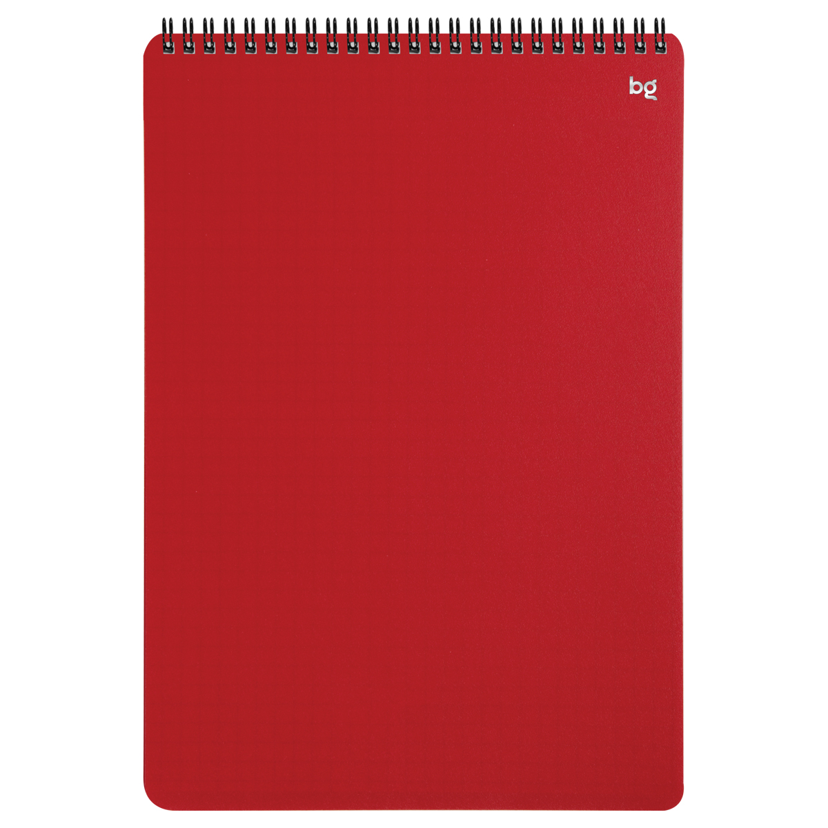 Блокнот А4 80л. на гребне BG "Base", пластиковая обложка, красный Блокнот А4 80л. на гребне BG "Base", пластиковая обложка, красный