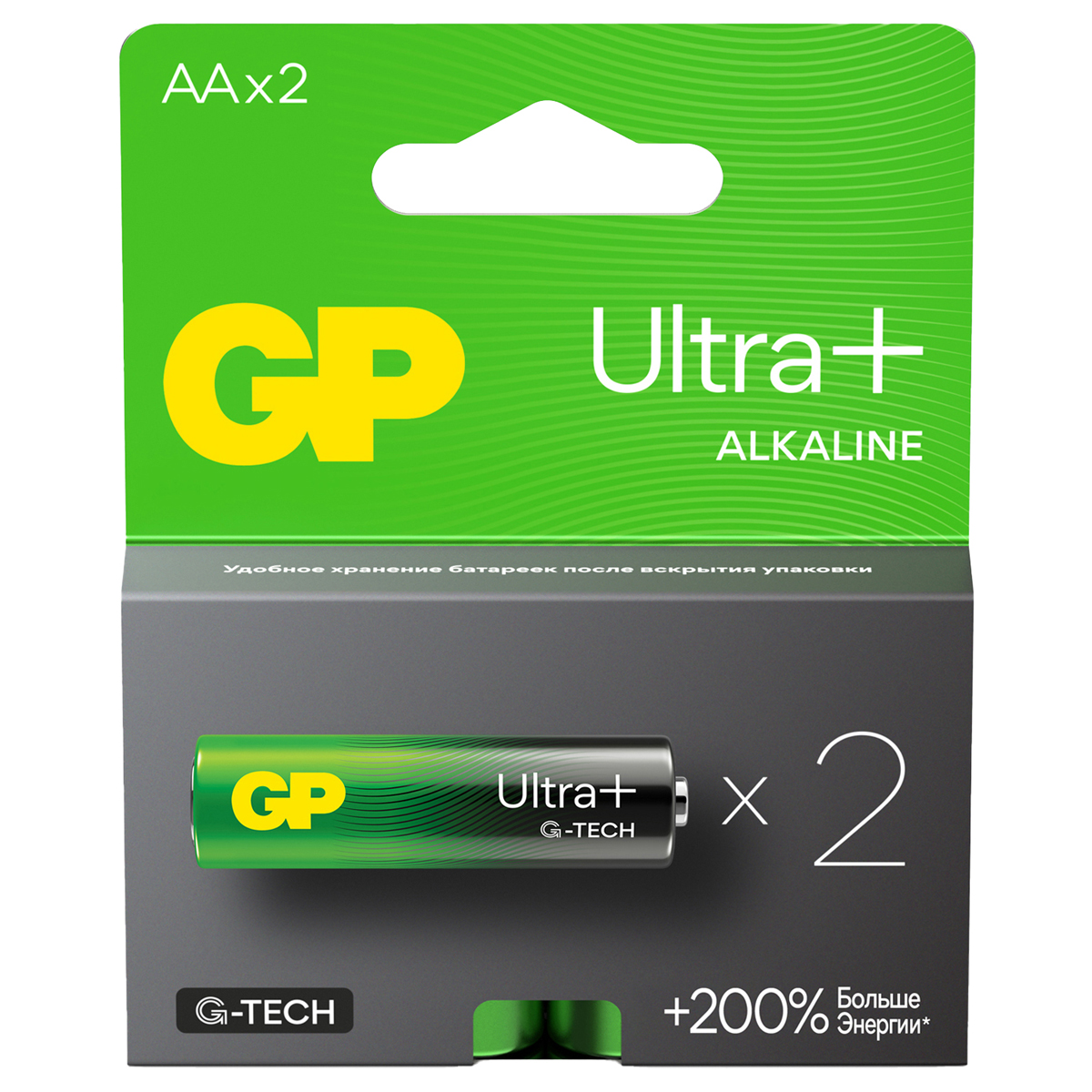 купить Батарейка GP Ultra Plus G-Tech AA (LR6) 15AUP алкалиновая, BC2 в Тамбове