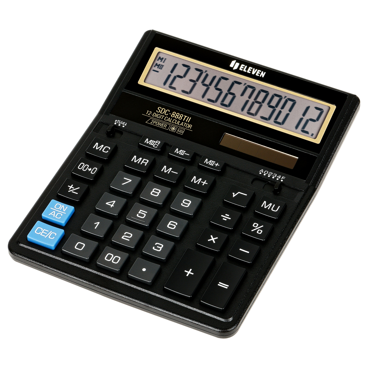 купить Калькулятор настольный Eleven SDC-888TII, 12 разрядов, двойное питание, 158*203*31мм, черный в Тамбове