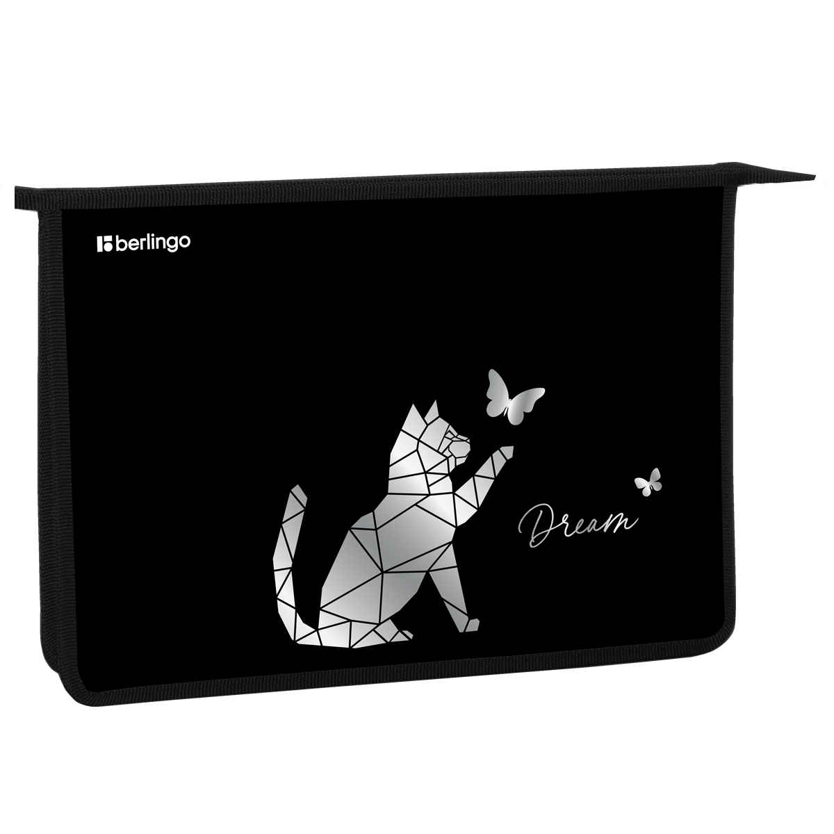 Папка для тетрадей 1 отделение, А4 Berlingo "Dream", 340*245*40 мм, пластик, на молнии