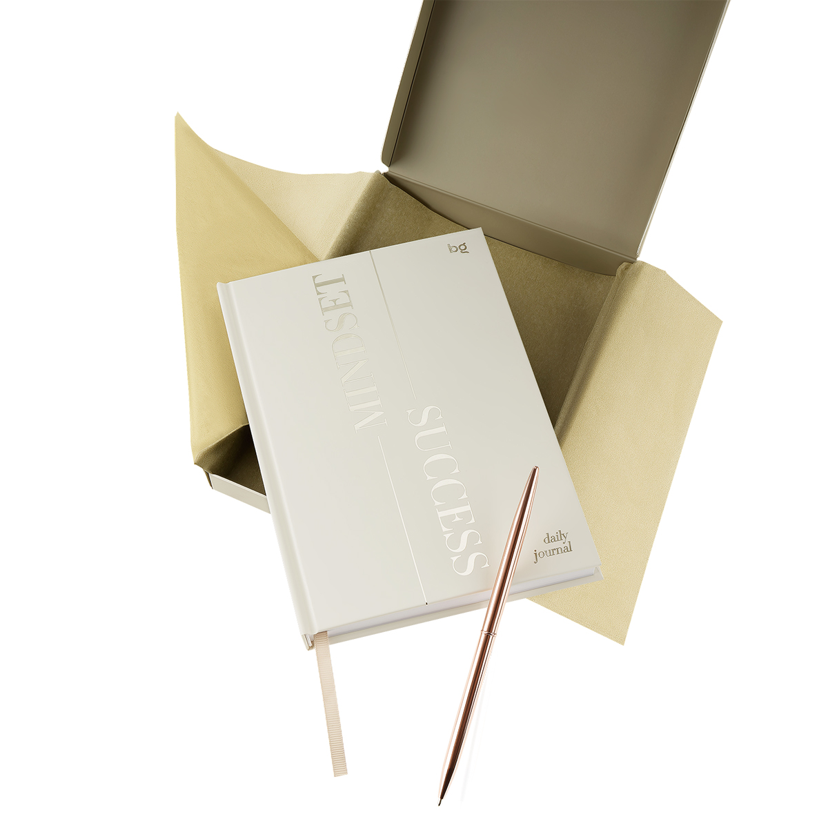 Ежедневник недатированный А5, 136л., 7БЦ, BG "Mindset. Linen", отд. фольгой 3D, soft touch, в подарочной коробке