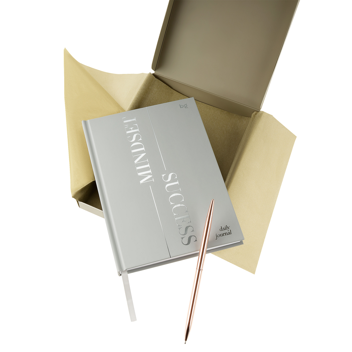 Ежедневник недатированный А5, 136л., 7БЦ, BG "Mindset. Mineral", отд. фольгой 3D, soft touch, в подарочной коробке