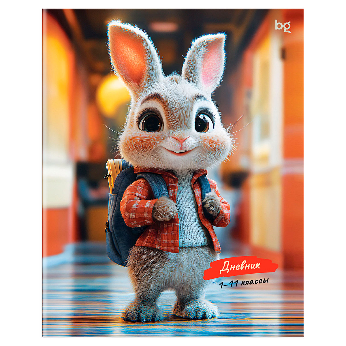 Дневник 1-11 кл. 40л. на скобе BG "Зайчик в школе" Дневник 1-11 кл. 40л. на скобе BG "Зайчик в школе"
