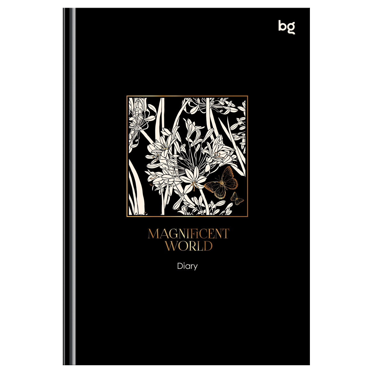 Ежедневник недатированный А5, 136л., 7БЦ BG "Magnificent world. Dark", глянцевая ламинация, тиснение фольгой