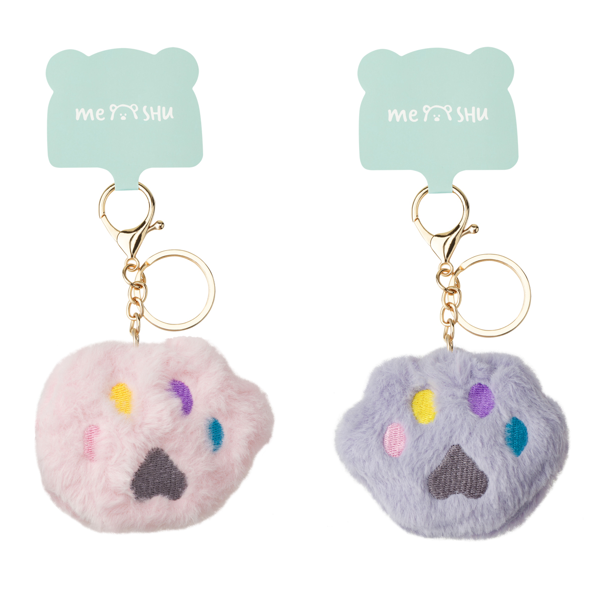 Брелок MESHU "Soft Paw", исск. мех, ассорти Брелок MESHU "Soft Paw", исск. мех, ассорти