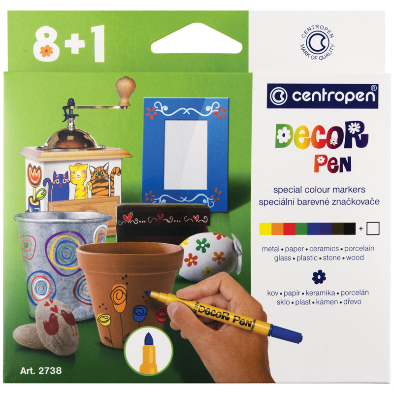       Centropen  Decor Pen 2738  08.+1, , 1,5, . ,  (5 2738 0901)