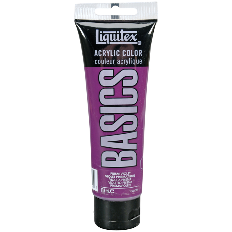 Краска акриловая художественная Liquitex "Basics", 118мл, туба, 391 фиолетовый спектральный