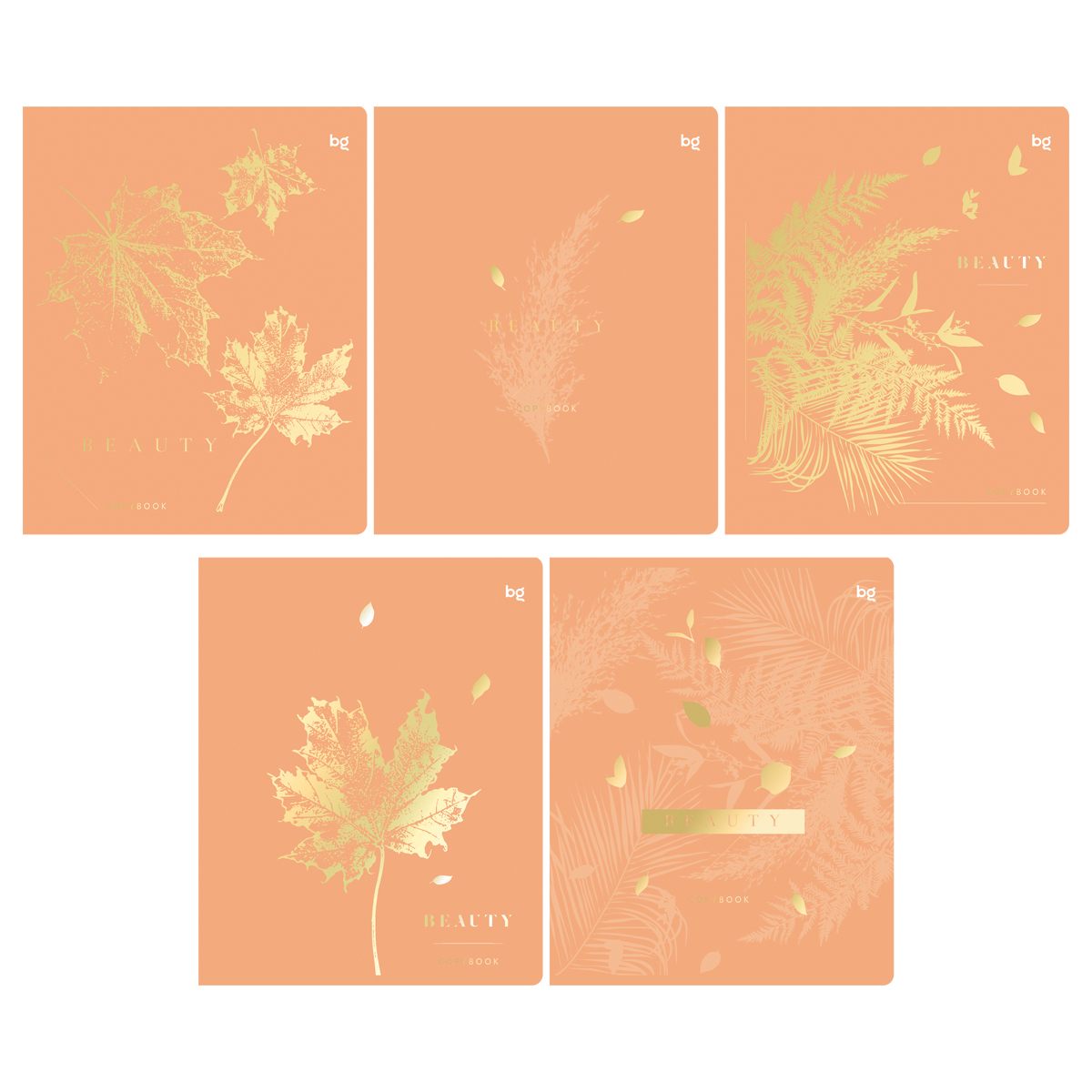 Тетрадь 60л., А5, клетка BG "Красота", тиснение фольгой Тетрадь 60л., А5, клетка BG "Красота", тиснение фольгой