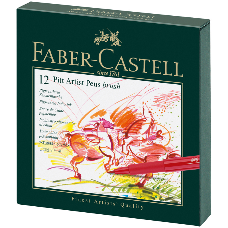      Faber-Castell  Pitt Artist Pen Brush  12., ,   (167146)