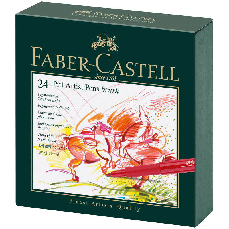      Faber-Castell  Pitt Artist Pen Brush  24., ,   (167147)