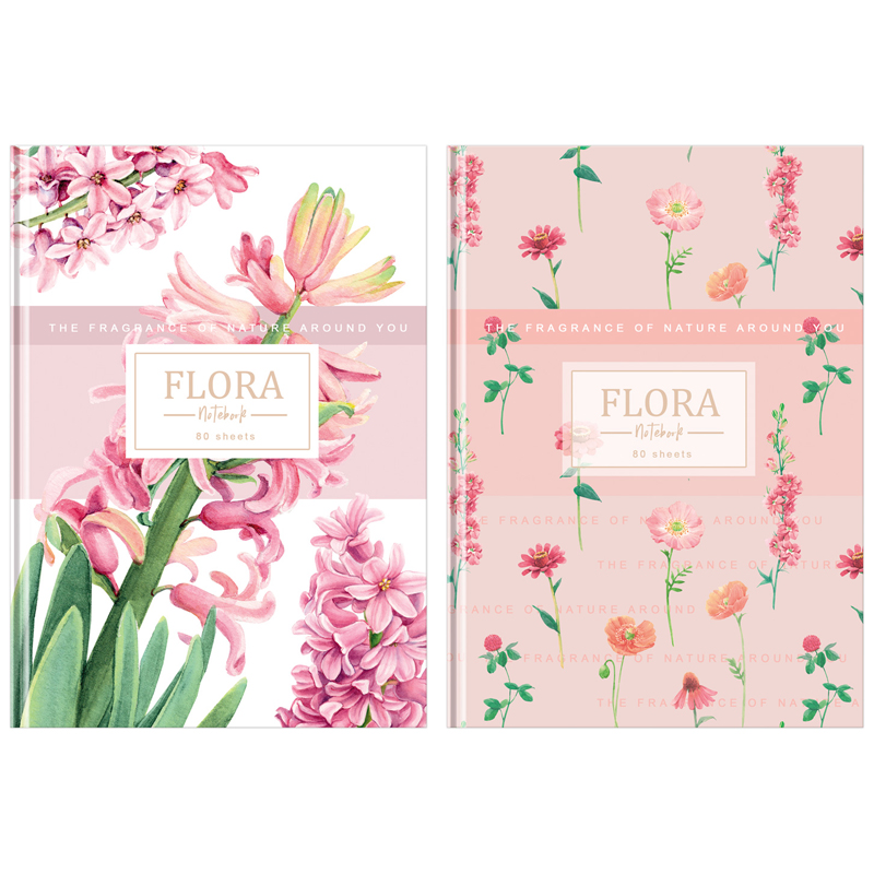 купить Бизнес-блокнот А5, 80л., евроформат, BG "Flora", матовая ламинация, выб. лак в Тамбове