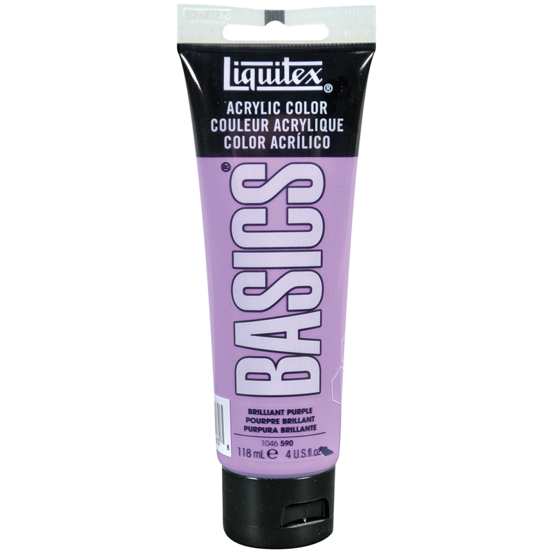 Краска акриловая художественная Liquitex "Basics", 118мл, туба, 590 пурпурный бриллиантовый