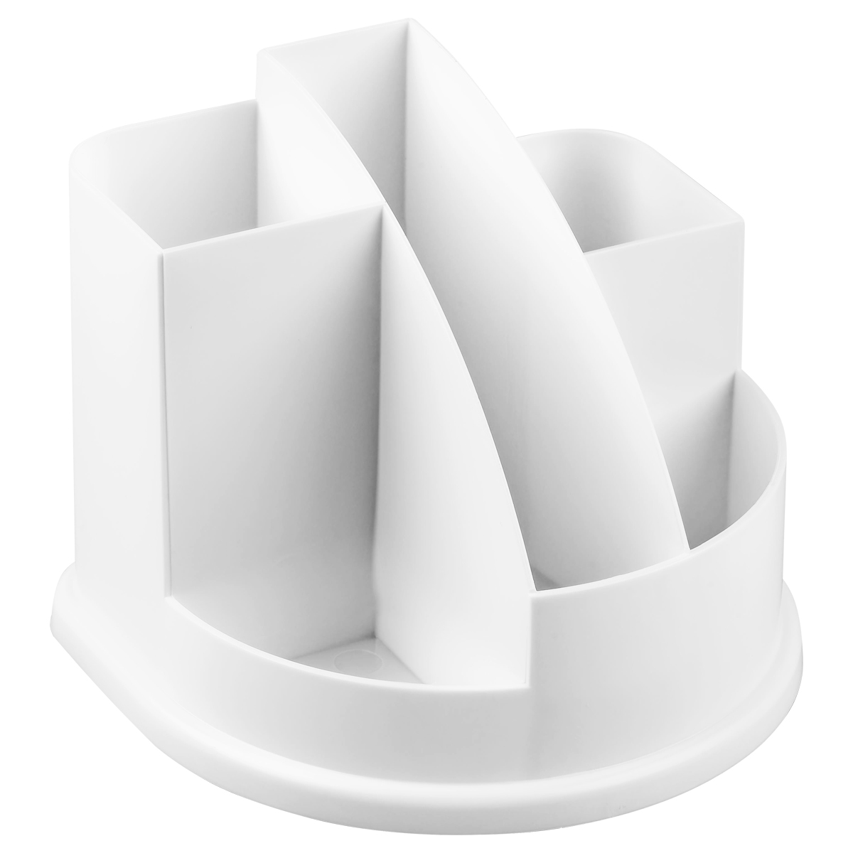 Настольная подставка СТАММ "Авангард", пластиковая, белая Настольная подставка СТАММ "Авангард", пластиковая, белая