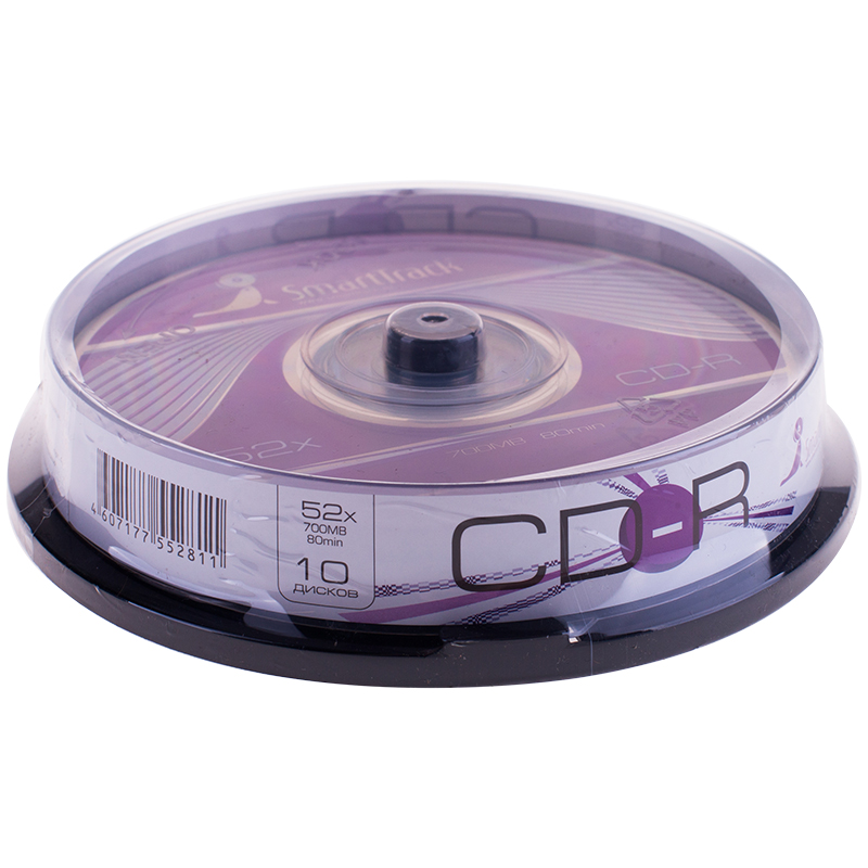 купить Диск CD-R 700Mb Smart Track 52x Cake Box (10шт) в Тамбове