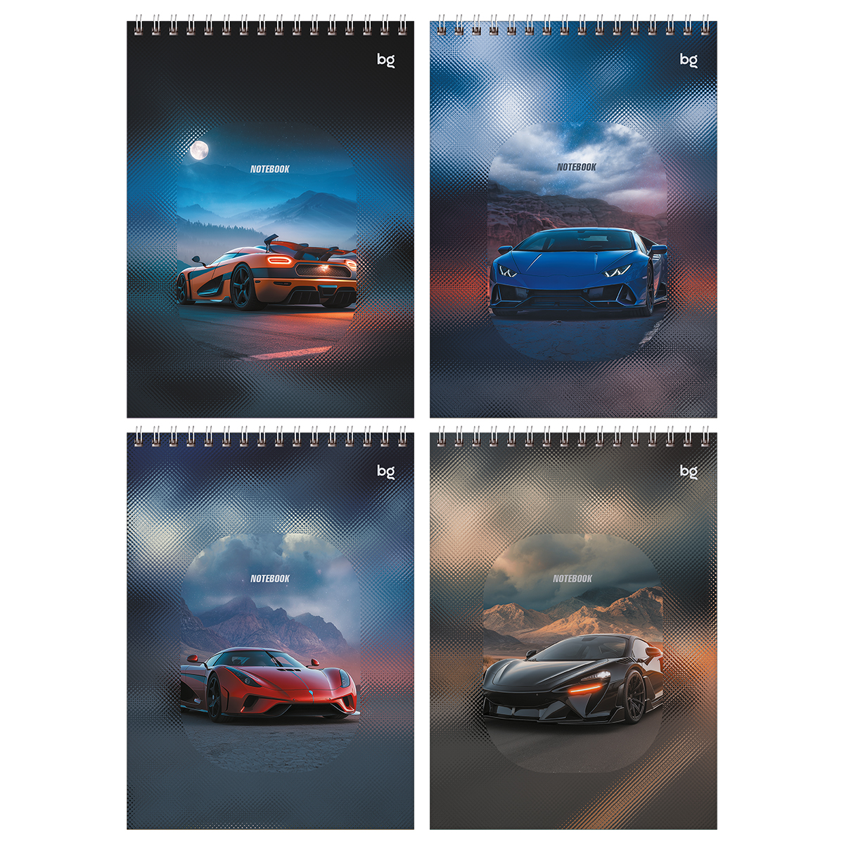 Блокнот А5 60л. на гребне BG "Sportcar" Блокнот А5 60л. на гребне BG "Sportcar"