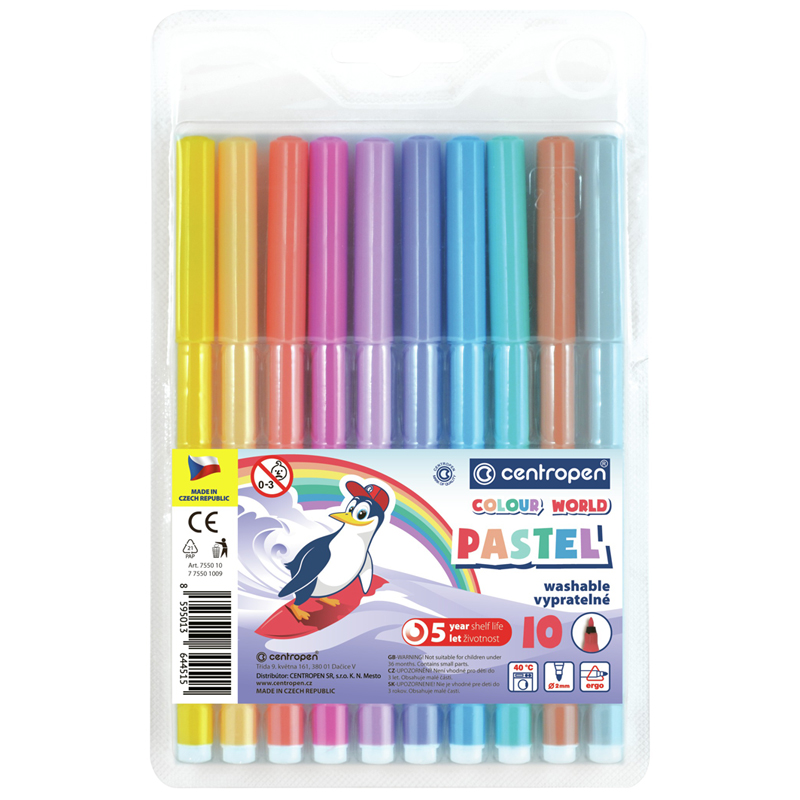    Centropen  Colour World. Pastel , 10., 2, ,  (7 7550 1087)