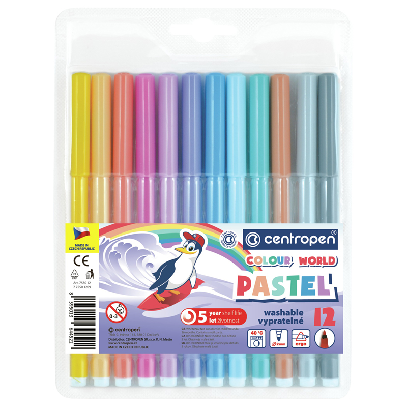    Centropen  Colour World. Pastel , 12., 2, ,  (7 7550 1287)