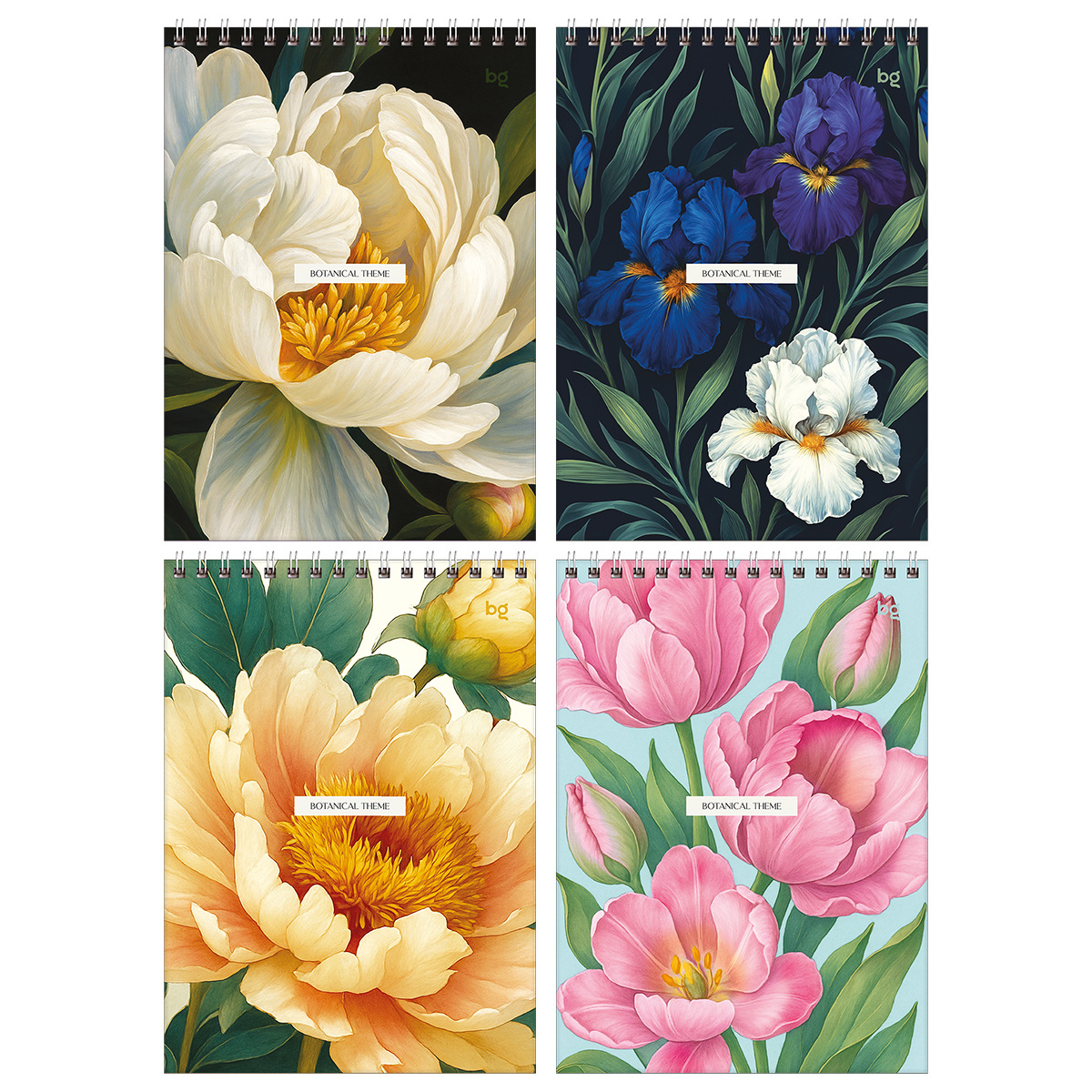 Блокнот А5 60л. на гребне BG "Botanical theme" Блокнот А5 60л. на гребне BG "Botanical theme"