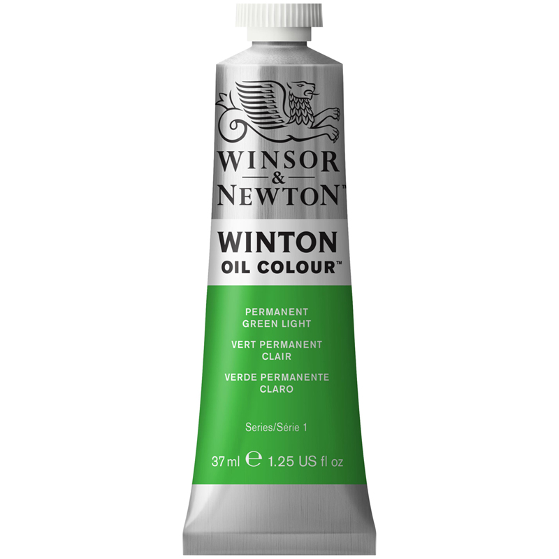 Краска масляная художественная Winsor&Newton "Winton", 37мл, туба, светло-зеленый перманентный