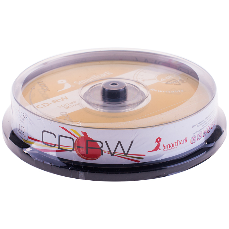    CD-RW 700Mb Smart Track 4-12x Cake Box (10) (ST000198)