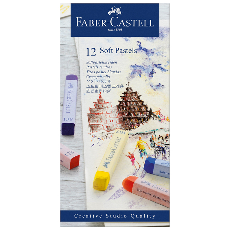    Faber-Castell  Soft pastels , 12 , .  (128312)