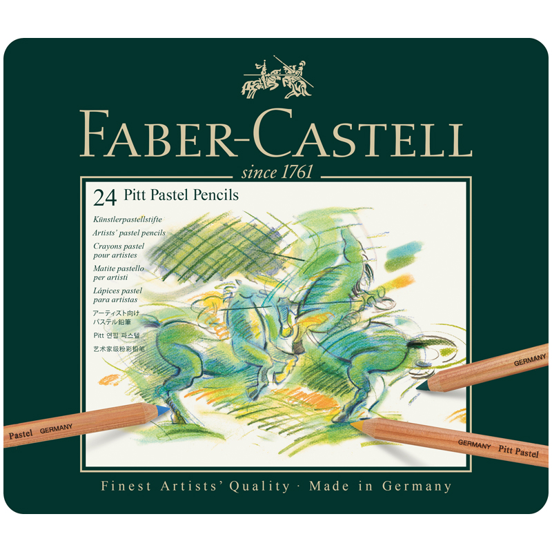 купить Пастельные карандаши Faber-Castell "Pitt Pastel", 24цв., метал. коробка в Тамбове