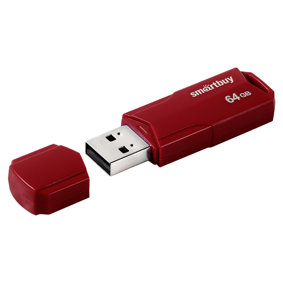 купить Память Smart Buy "Clue"  64GB, USB 2.0 Flash Drive, бордовый в Тамбове