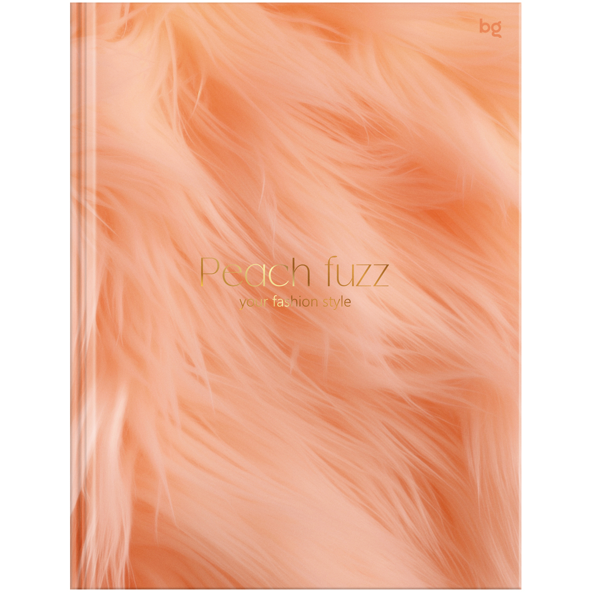 купить Бизнес-блокнот А5, 80л., BG "Peach Fuzz", soft-touch ламинация, тиснение фольгой в Тамбове