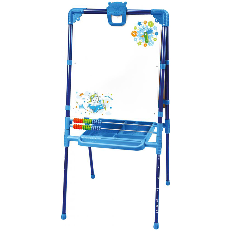 Доска-мольберт детский Nika kids "Растущий" М2/СН2, 2-сторон., синий/голубой, с часами