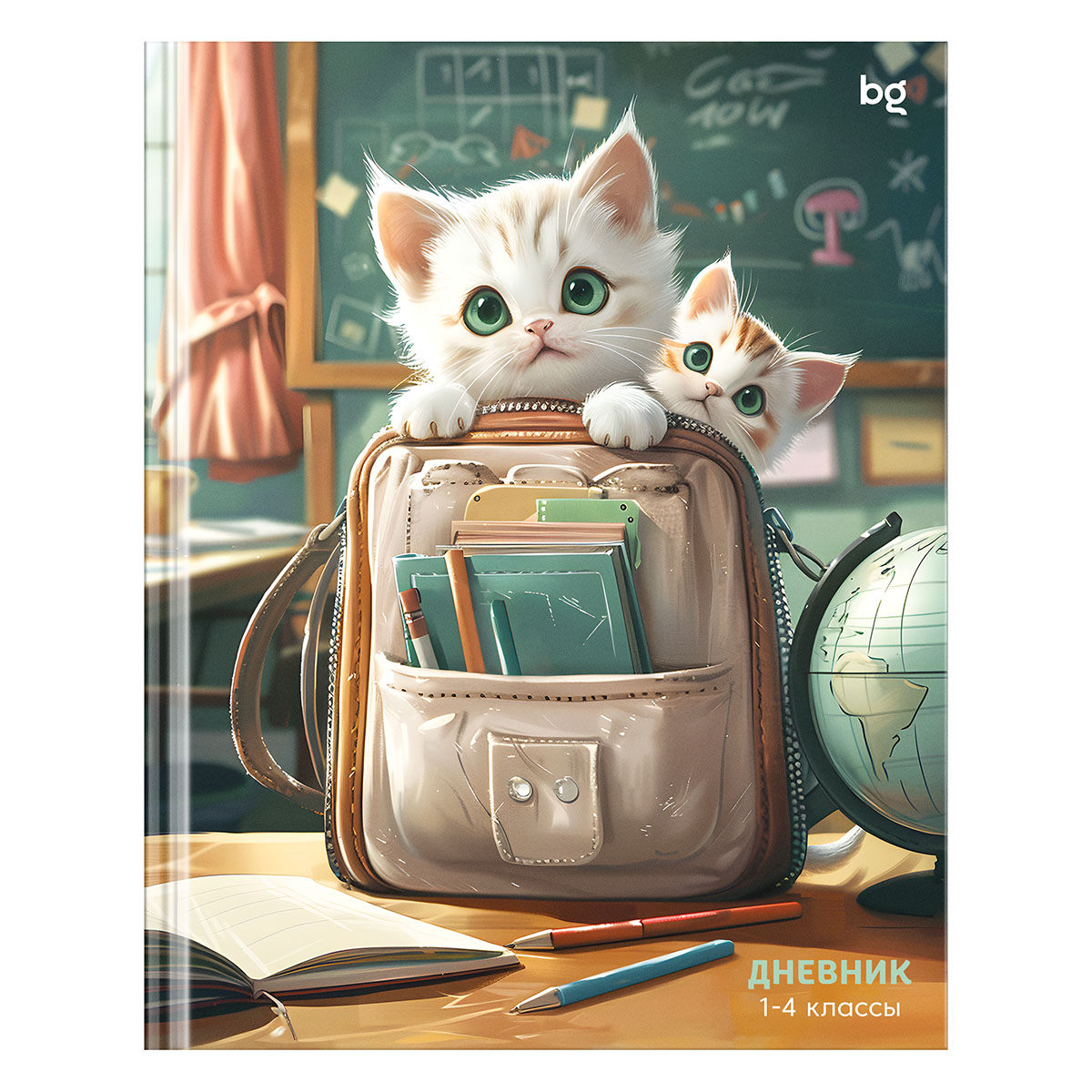 Дневник 1-4 кл. 48л. (твердый) BG "Маленькие помощники", матовая ламинация