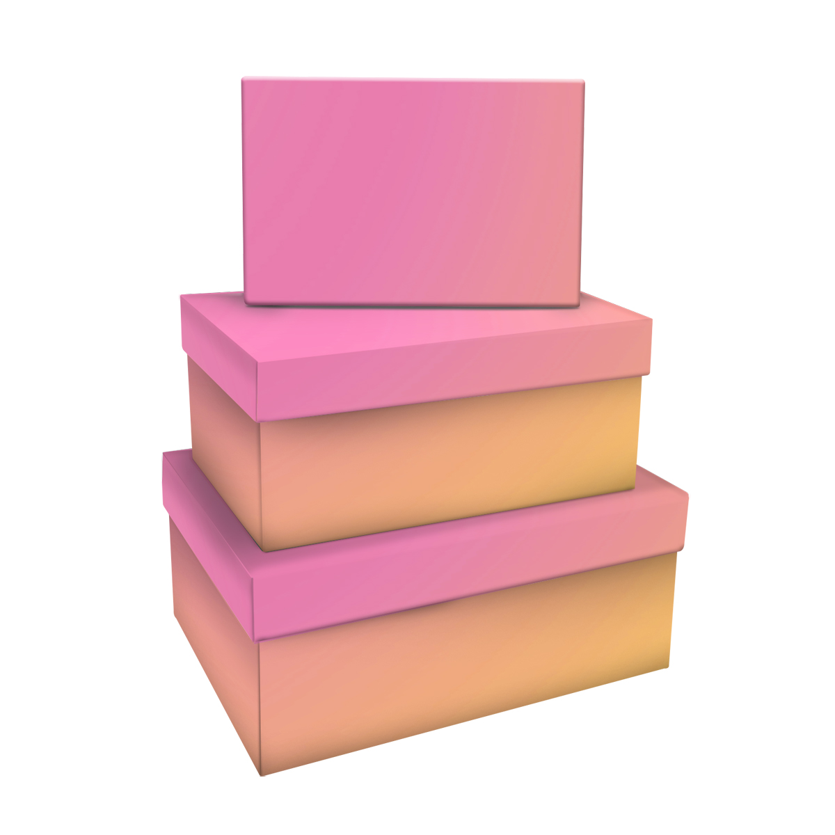      31, MESHU  Yellow-pink gradient , (19*12*7,5-15*10*5) (MS_53760)