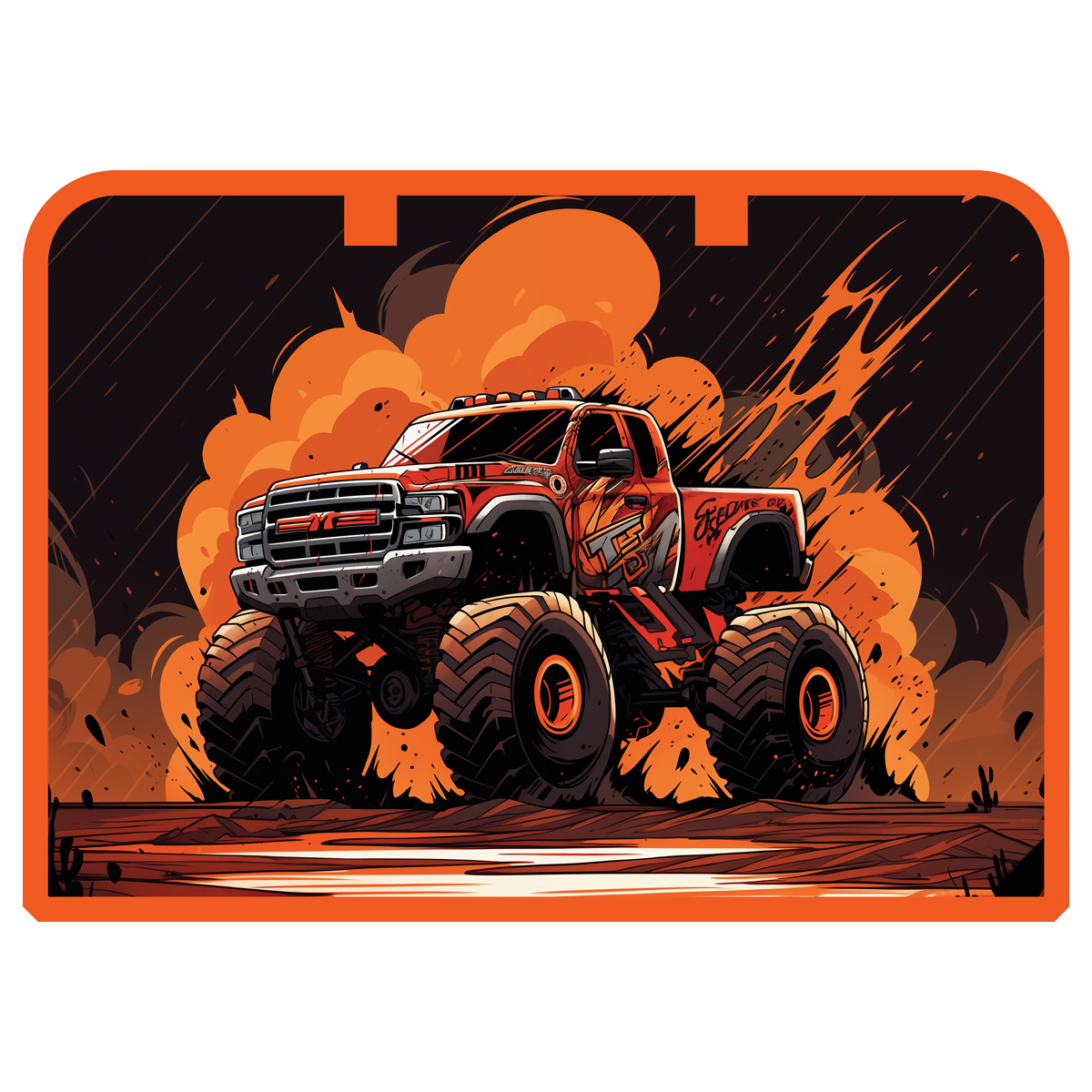 Папка с ручками А4 ArtSpace "Pickup truck", пластик, на молнии, 45мм Папка с ручками А4 ArtSpace "Pickup truck", пластик, на молнии, 45мм