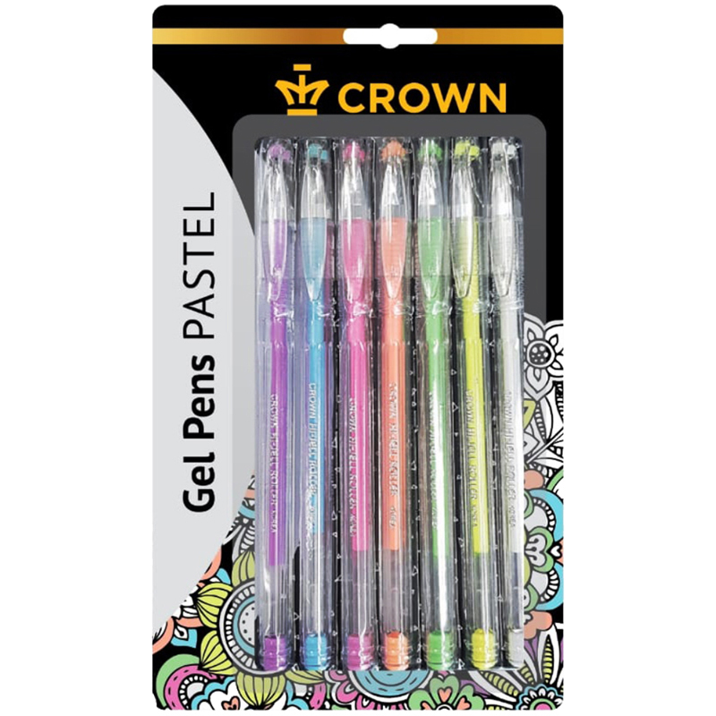      Crown  Hi-Jell Pastel  07., 0,8,  (HJR-500P SET-7)