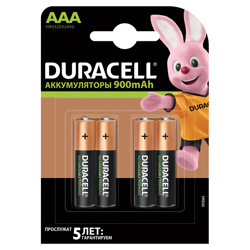    Duracell AAA (HR03) 900mAh 4BL (5000394098350)