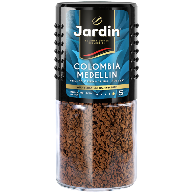 Кофе растворимый Jardin "Colombia Medellin", сублимированный, стеклянная банка, 95г