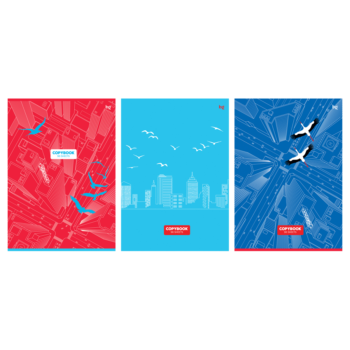 Тетрадь 96л., А4, клетка BG "С высоты полета", выб. лак Тетрадь 96л., А4, клетка BG "С высоты полета", выб. лак