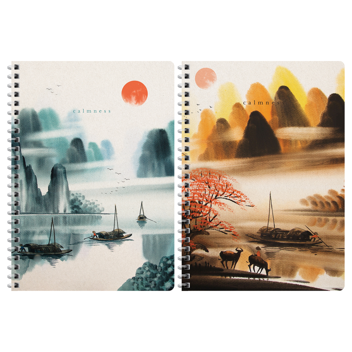 Тетрадь 120л., А4, клетка на гребне GreenwichLine "Сalmness", матовая ламинация, 70г/м2 Тетрадь 120л., А4, клетка на гребне GreenwichLine "Сalmness", матовая ламинация, 70г/м2