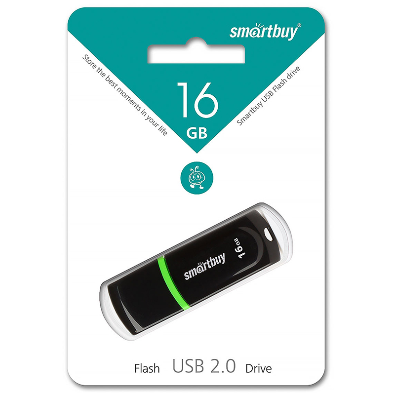 купить Память Smart Buy "Paean"  16GB, USB 2.0 Flash Drive, черный в Тамбове