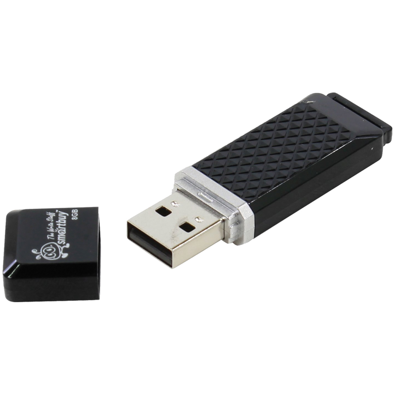 купить Память Smart Buy "Quartz"  8GB, USB 2.0 Flash Drive, черный в Тамбове