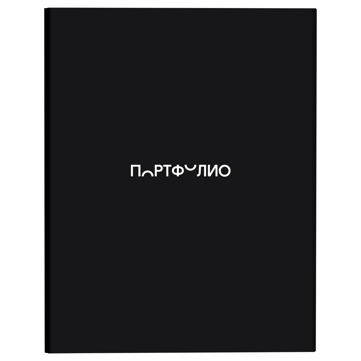 Папка-портфолио 7БЦ А4 BG, на 4 кольцах, для школьника "Черный", 20 файлов