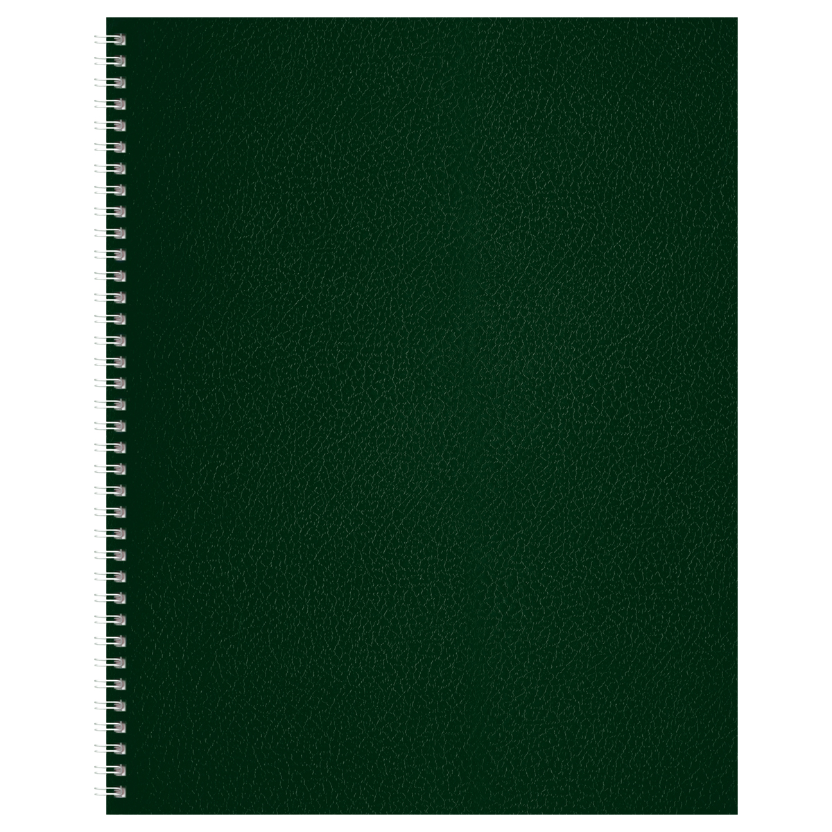 Тетрадь 96л., А4, клетка на гребне BG, бумвинил, зеленый