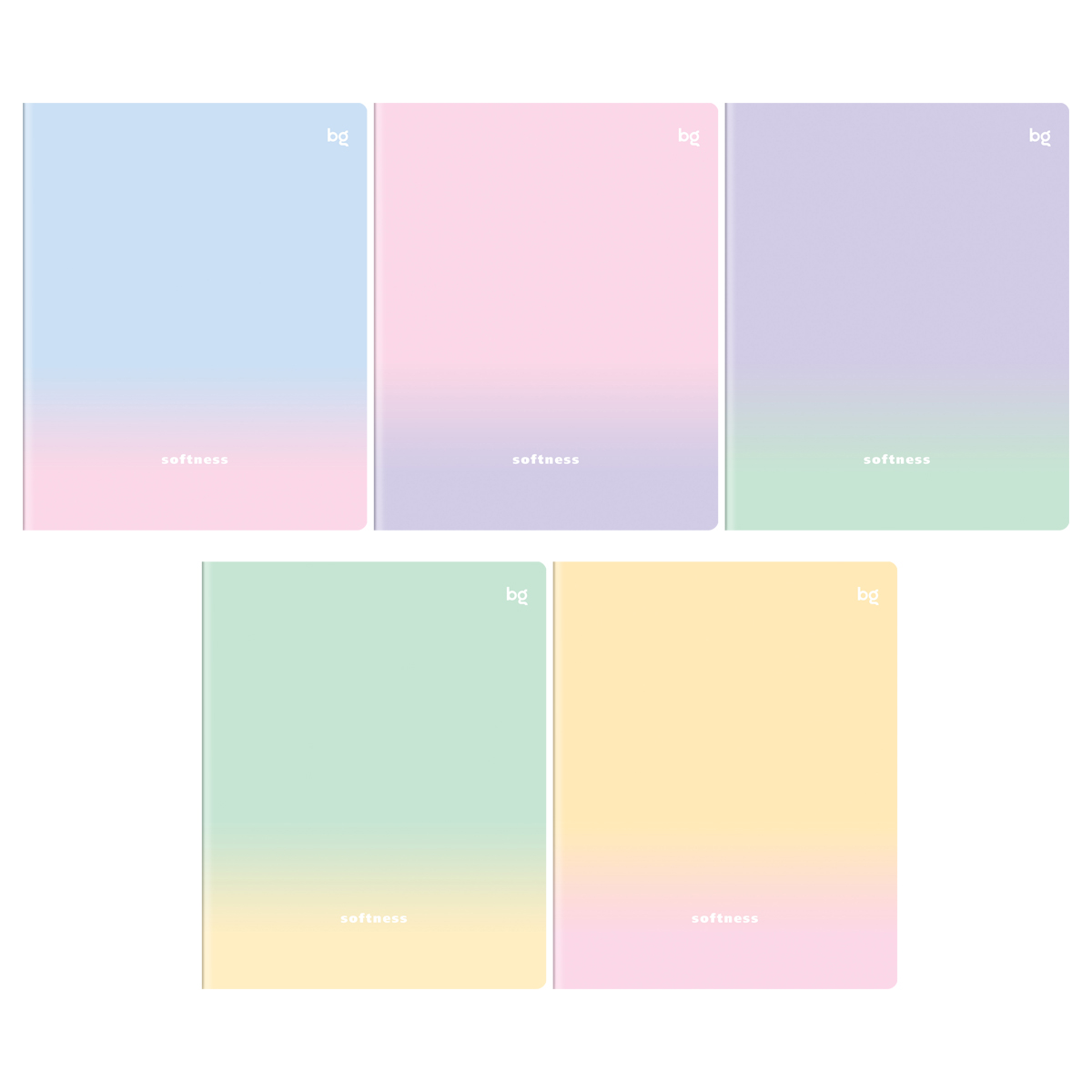 Тетрадь 80л., А5, клетка BG "Дыхание цвета", soft-touch ламинация Тетрадь 80л., А5, клетка BG "Дыхание цвета", soft-touch ламинация