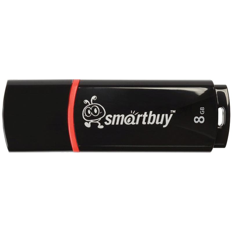    Smart Buy  Crown   8GB, USB 2.0 Flash Drive,  (SB8GBCRW-K)