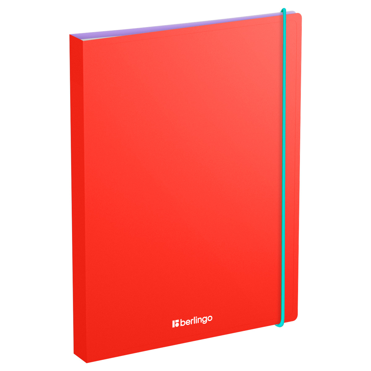 Папка с 60 вкладышами Berlingo "Raze" А4, 30мм, 600мкм, с внутр. карманом, красная, софт-тач