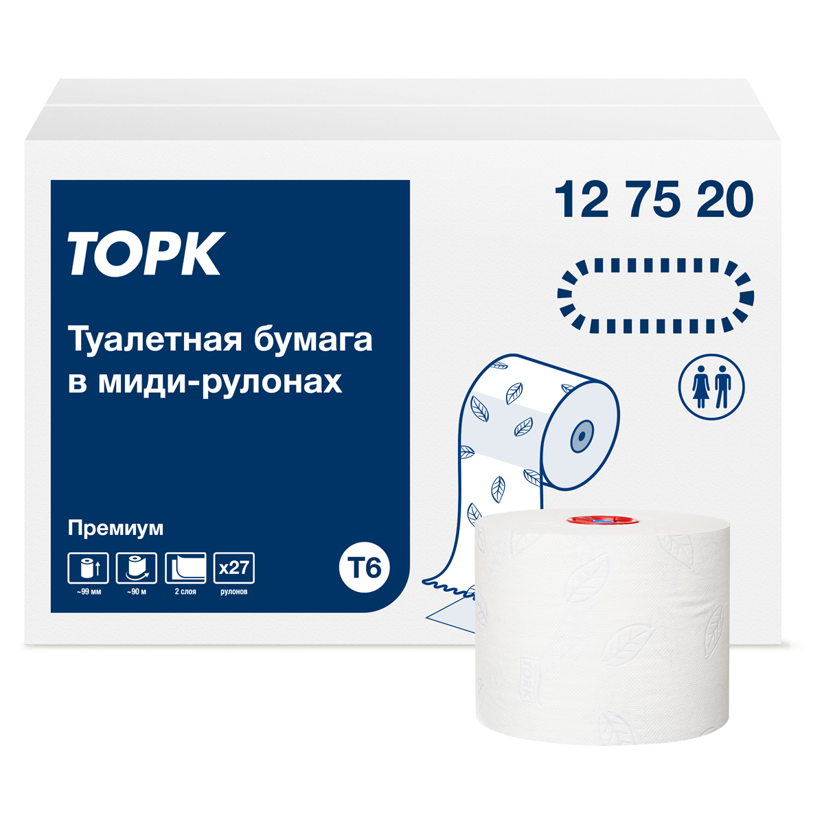     Tork  Premium (6) 2-, Mid-size , 90/., , ,  (127520)