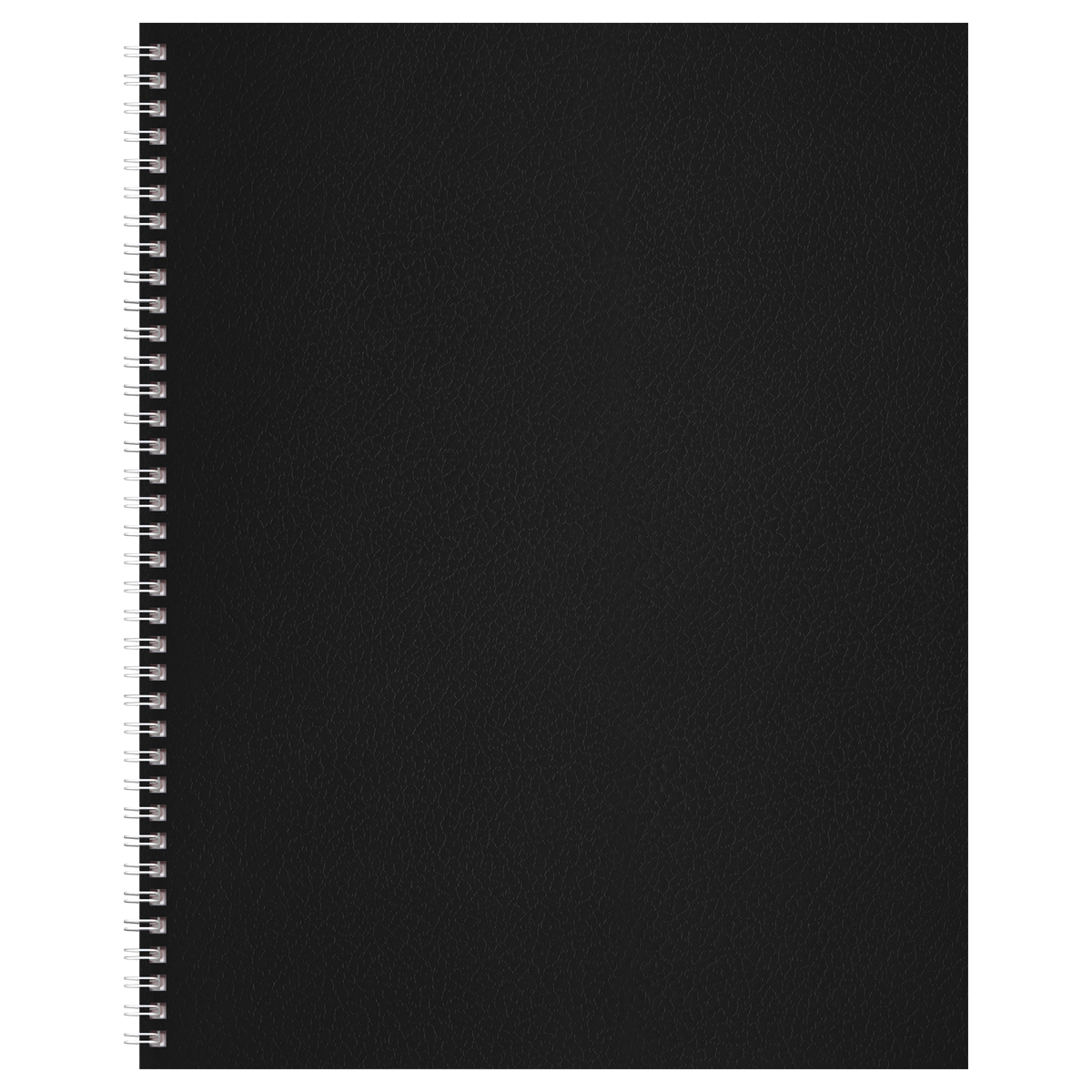 Тетрадь 96л., А4, клетка на гребне BG, бумвинил, черный
